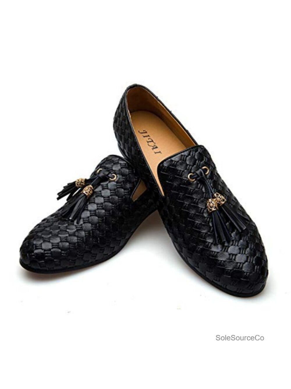 Men's Leather Tassel Loafers Slip-On Dress Shoes